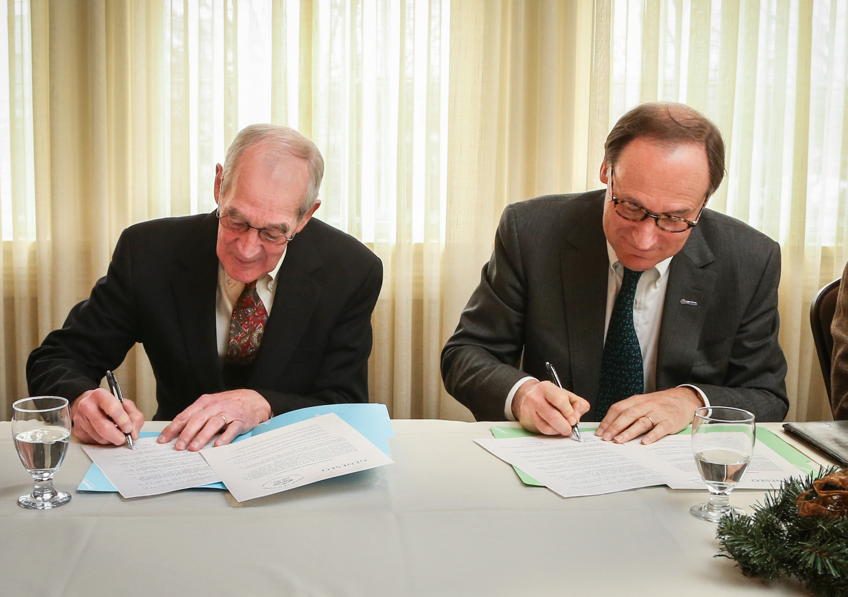 Signing of the college/village compact