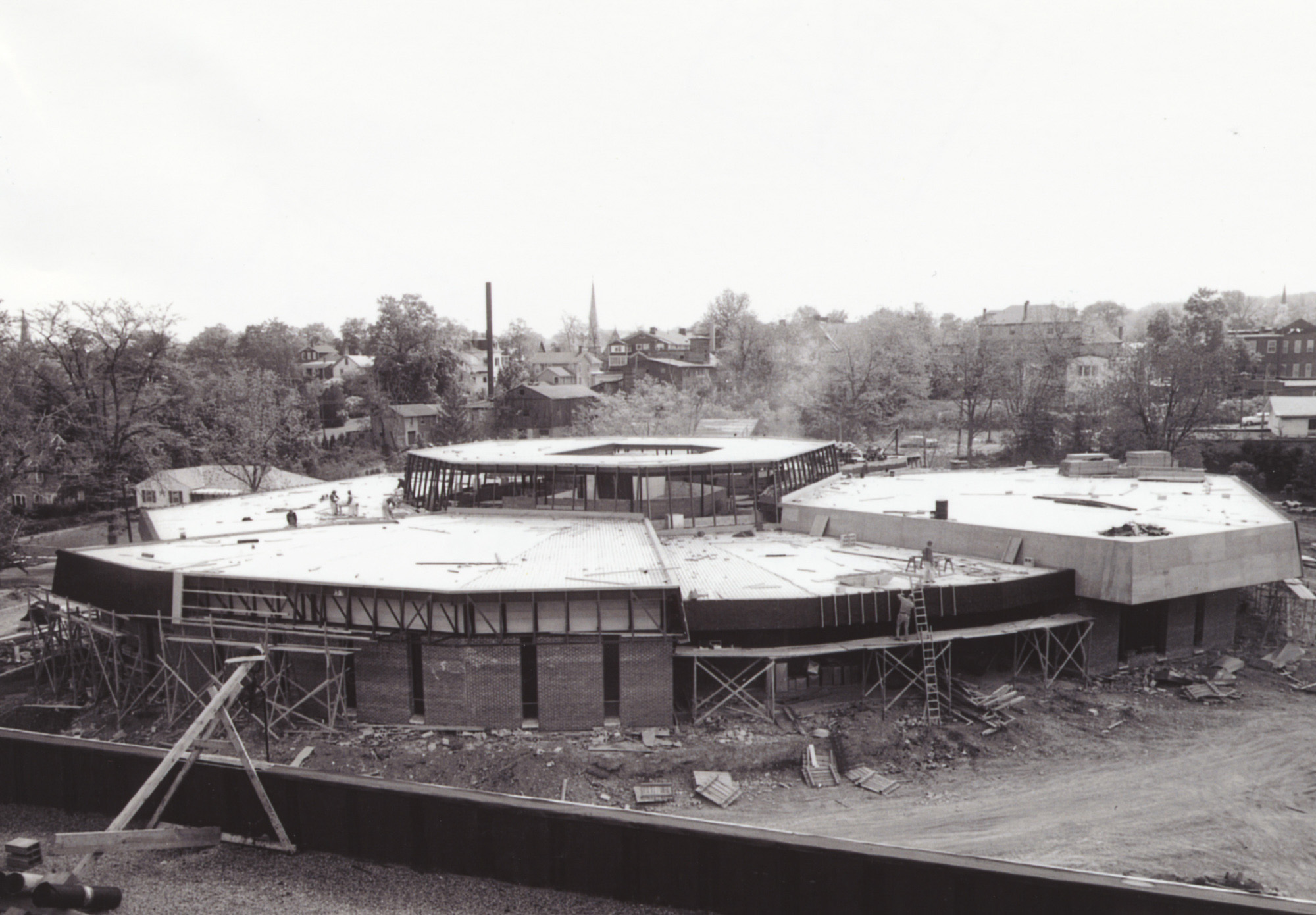 Newton Hall under construction
