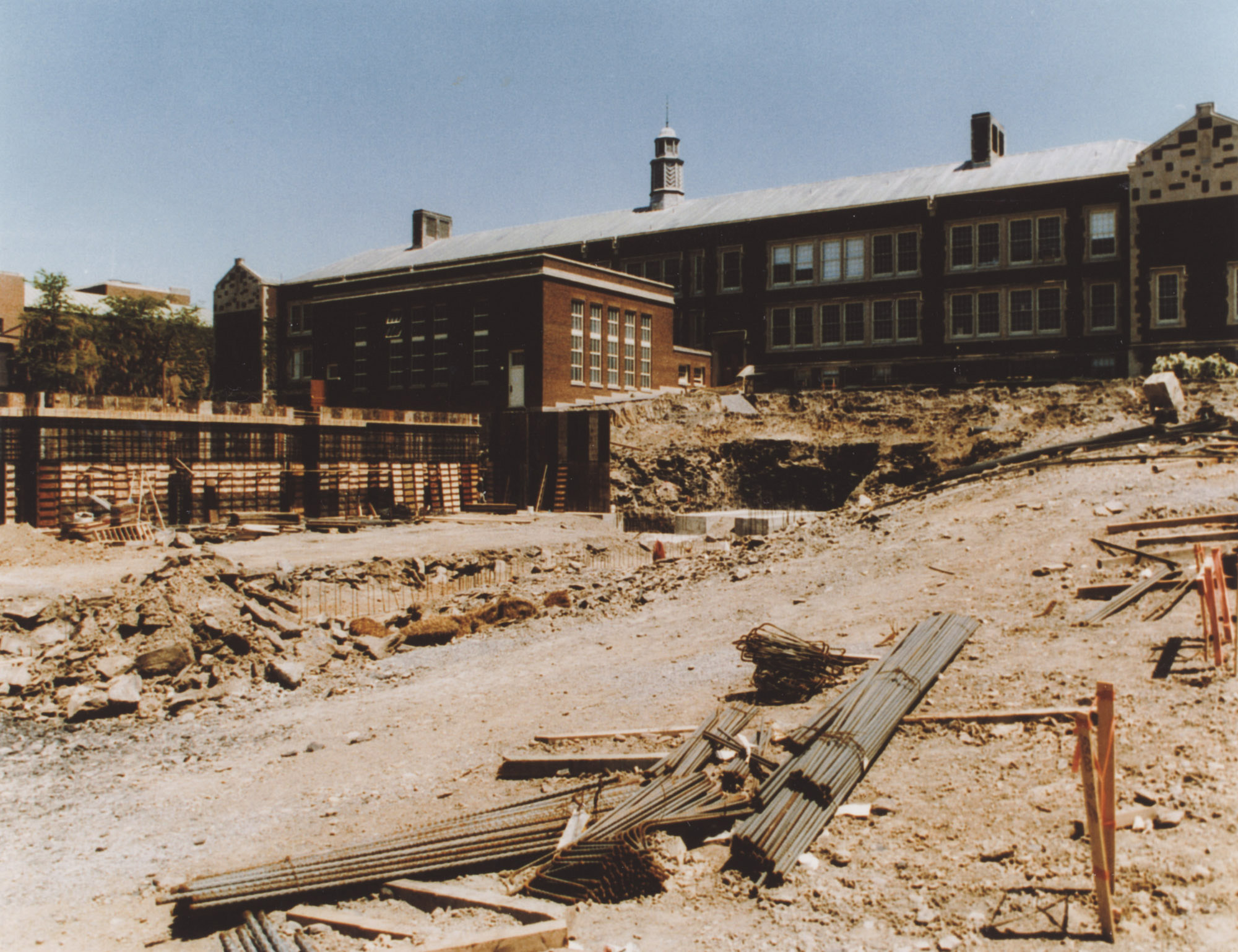 South Hall under construction