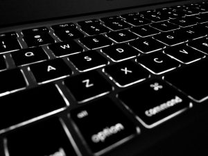 image displaying a backlit keyboard